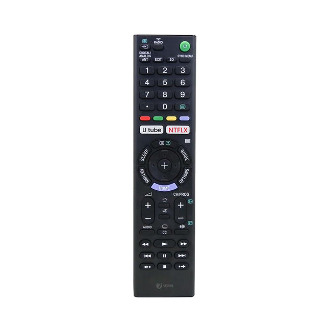 7SEVEN® Compatible with Sony Bravia TV Remote Control RM-L1370 Model Fit for Smart LCD LED UHD OLED QLED 4K Android Televison Non Voice Command with Streaming Apps Replacement Remotes All Sony TV's 