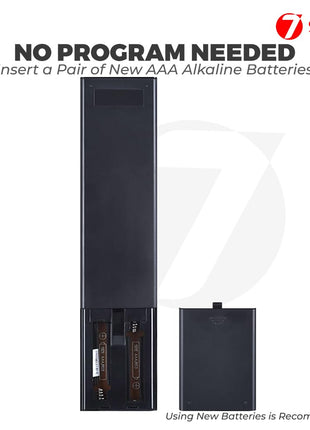 7SEVEN® Compatible with Sony Bravia TV Remote Control Suitable for Smart LCD LED UHD OLED QLED 4K Android Televison Non Voice Command with Streaming Apps - Match Key by Key with Existing Remote 