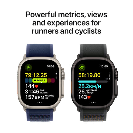 Apple Watch Ultra 2 [GPS + Cellular 49 mm] Smartwatch, Sports Watch with Black Titanium Case with Black Ocean Band. Fitness Tracker, Precision GPS, Action Button, Bright Retina Display 