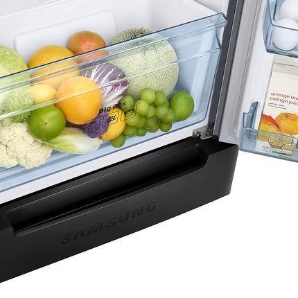 Samsung 236L 2 Star Inverter Frost-Free Convertible 3 In 1 Double Door Refrigerator Appliance (RT28C3832S8/HL,Elegant Inox), Base Stand Drawer 