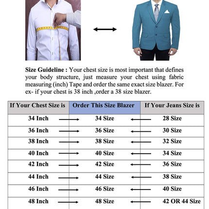 FAVOROSKI Designer Men's Slim Fit Notch Lapel Collar Single Breasted Tuxedo Blazer, Turquoise Green XL 