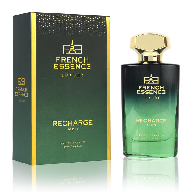FRENCH ESSENCE Premium Aerosol Perfume For Men | Luxury Perfume | Eau De Parfum Set Long Lasting Smell, Gift Purpose, Fresh Scent (Recharge) 60 Ml Citrusy, Musk Edp 