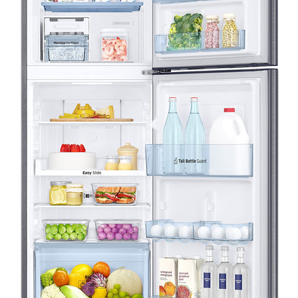 Samsung 236L 2 Star Inverter Frost-Free Convertible 3 In 1 Double Door Refrigerator Appliance (RT28C3832S8/HL,Elegant Inox), Base Stand Drawer 