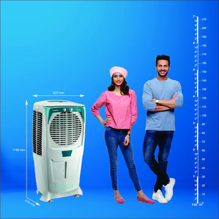 Crompton Ozone 75 Litres Desert Air Cooler for home | Large & Easy Clean Ice Chamber | 4-Way Air Deflection | High Density Honeycomb Pads | Everlast Pump | Auto Fill 