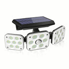 Ohotter Aluminium Outdoor Solar Light, Solar Light With Motion Sensor Ip65 Waterproof 138 Led Outdoor Solar Floodlight 3 Heads For Garden [Energy Class A+++] (1 Pack) 