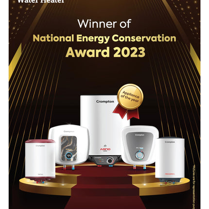 Crompton Arno Neo 10-L 5 Star Rated Storage Water Heater with Advanced 3 Level Safety National Energy Conservation Award Winner 2023 