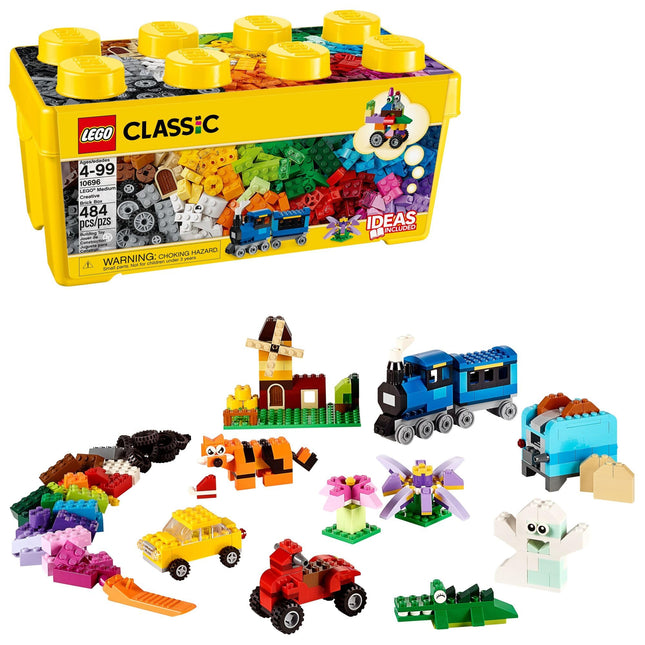 LEGO Medium Creative Brick Box,Creative Thinking,Multicolor, 484 Pcs 