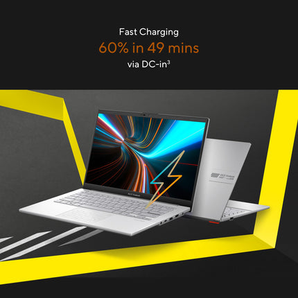 ASUS Vivobook Go 14, AMD Ryzen 3 7320U, Thin and Light Laptop, 14" (35.56 cm) FHD, (8 GB RAM/512GB SSD/Windows 11/Office 2021/42WHr /Silver/1.38 kg), E1404FA-NK321WS 