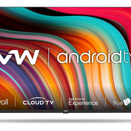 VW 80 cm (32 inches) Playwall Frameless Series HD Ready Android Smart LED TV VW3251 (Black) 