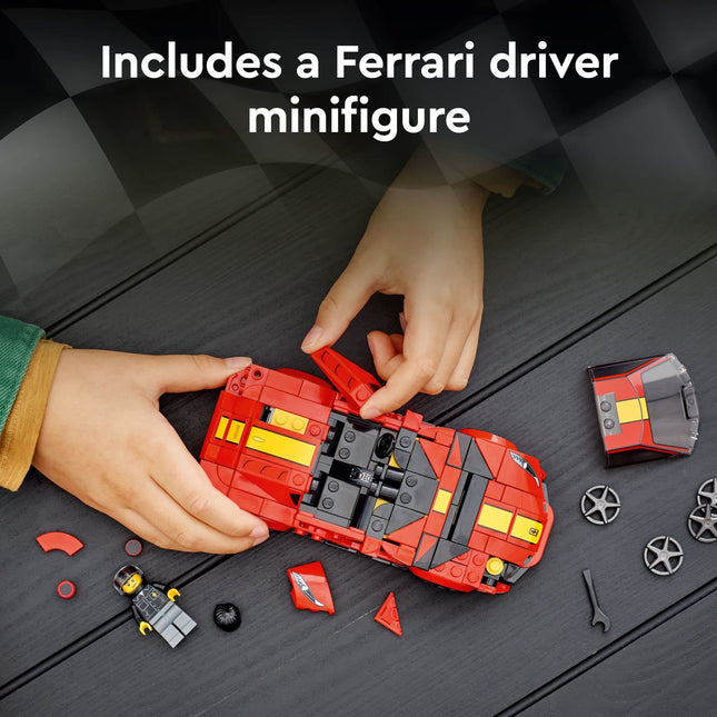 LEGO Speed Champions Ferrari 812 Competizione 76914, Sports Car Toy Model Building Kit, 2023 Series, Collectible Race Vehicle Set, Multi, 261 Pcs 