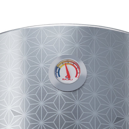 Bajaj Shakti PC Deluxe Storage 15 Litre Vertical Water Heater | BEE 4 Star Rated Geyser for Bathroom & Kitchen | Swirl Flow Technology | Titanium Armour Technology | 2 Years Warranty 【Grey】 