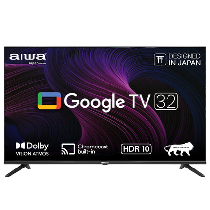 Aiwa 80 cm (32 inches) Google TV | HD Ready | Smart TV | LED Display | Built-in Apps | Magnifiq Series Bezel-Less | 1.5 GB RAM | Dolby Audio | Signature Sound | AS32HDX1-GTV 