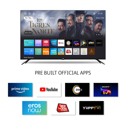 VW 80 cm (32 inches) Linux Series Frameless HD Ready Smart LED TV VW32C2 (Black) | with 18 Months Warranty 