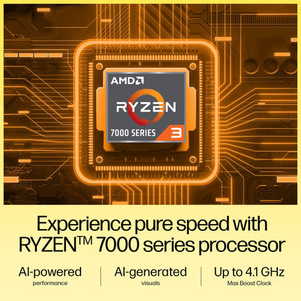 HP 15, AMD Ryzen 3 7320U, 8GB LPDDR5, 512GB SSD, Anti-Glare, Micro-Edge, 15.6-inch (39.6 cm), FHD, AMD Radeon Graphics, 1080p HD Camera, (Win 11, Silver, 1.59 kg), fc0154AU 