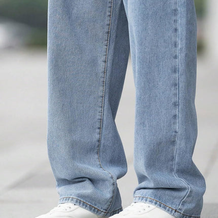 KOTTY Men's Solid Regular Fit Mid Distressed Fashionable Trendy Denim Jeans(Blue,30) 