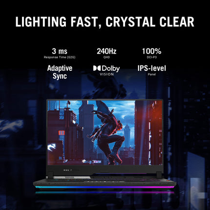 Asus Rog Strix Scar 15 (2022) 15.6 Inches 2K Wqhd 240Hz/3Ms Intel Core I9-12900H 12Th Gen Rtx 3070 Ti 8Gb Graphics, Gaming Laptop (32Gb/1Tb Ssd/Windows 11 Home/Office 2021/Black/2.3 Kg) G533Zw-Ln136Ws 