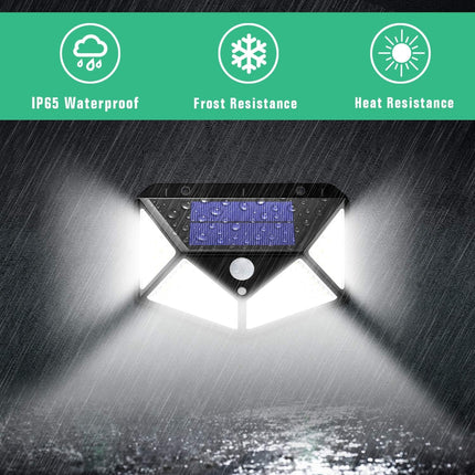 BELIONERA Garden Wall Fence Farmhouse Waterproof Automatic On/100LED Solar Light Motion Sensor Smart LED Solar Lights for Outdoor,Yard,Patio (ABS) 