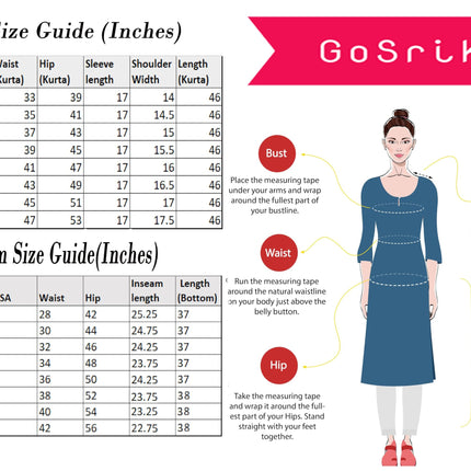GoSriKi Women's Cotton Blend Embroidered Straight Kurta with Pant & Dupatta (Kasturi Pink-APL-GS_XL_Pink_X-Large) 