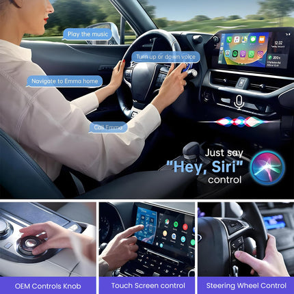 Autofy [SEP 2025 New Launch K1 Wireless Carplay Adapter & Android Auto Wireless Adapter Car Accessories Auto Reconnect Converts Wired-to-Wireless Carplay Android Auto for USB Type A &Type C 