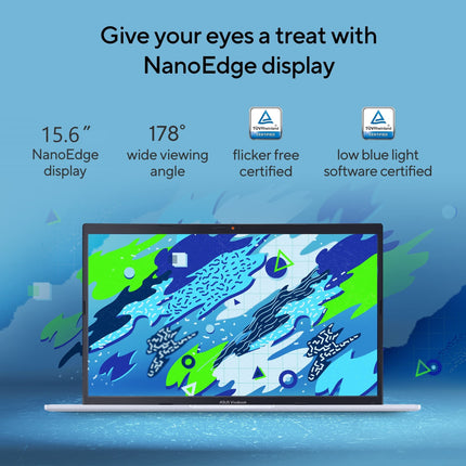ASUS VivoBook 15 (2022), Intel®Core i3-1215U 12th Gen, 15.6" (39.62 cm) FHD, Thin and Light Laptop (8GB/512 SSD//Windows 11/Office 2021//Backlit KB/Icelight Silver/1.7 kg), X1502ZA-EJ322WS 