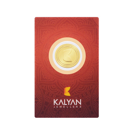 Kalyan Jewelers 5 grams 22K (916) Purity Gold Coins - BIS Hallmarked - Rose 