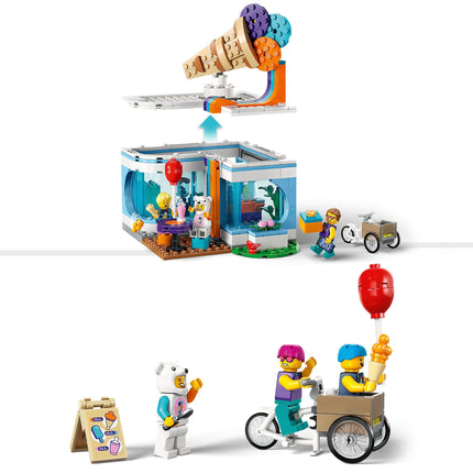LEGO City Ice-Cream Shop 60363 Building Toy Set for Kids Aged 6+ (296 Pieces) 