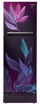 Samsung 236L 2 Star Inverter Frost-Free Double Door Refrigerator (RT28C31429R/HL,Paradise Bloom Purple) Base Stand Drawer 