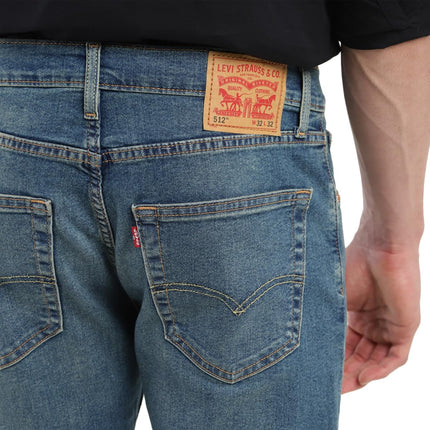 Levi's Men's 512 Slim Tapered Fit Mid Rise Light Fade Stretchable Jeans Blue 