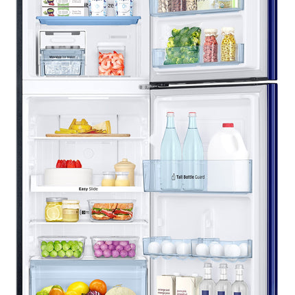 Samsung 236L 2 Star Inverter Frost-Free Convertible 3 In 1 Double Door Refrigerator Appliance (RT28C3732HS/HL,Hydrangea Blue) 