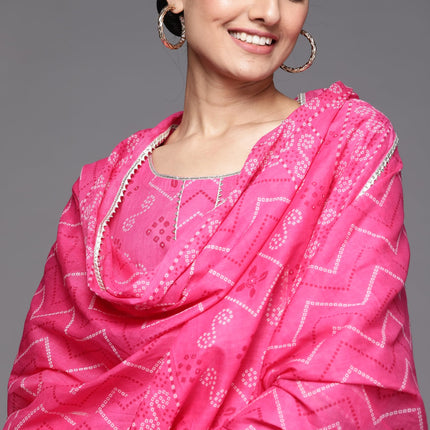 Libas Women's Cotton Kurta Sets (33127O_Magenta 