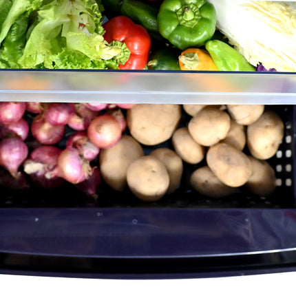 Haier 205L 5Star Direct Cool Single Door Refrigerator | Inverter Compressor | Wide Freezer Space | Bigger Ice Tray | Longer Cooling Retention | Easy Clean Back (HED-215MRB-N, Marine Rose, Base Stand) 