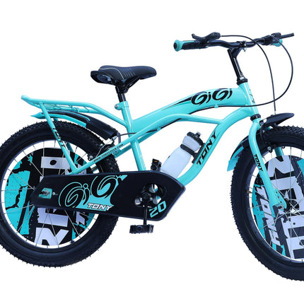 TONY RAW Bicycles Sports BMX Single Speed 20T Cycle for Kids 7 to 10 Years Boys & Girls with Side Stand Sea Green 