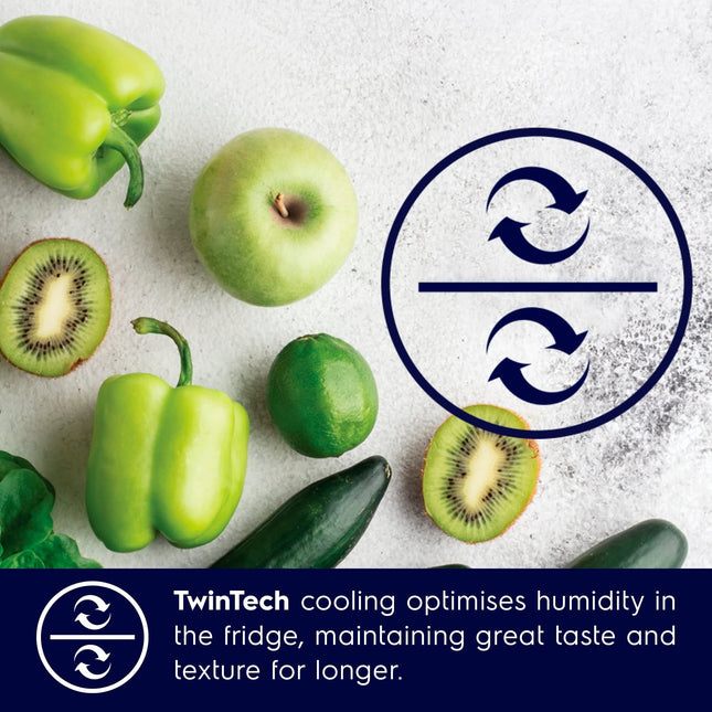 Electrolux 680L Frost Free Inverter French Door Refrigerator, TasteSealFlex, TwinTech Cooling System, Glossy Dark Grey Stainless Steel, UltimateTaste 900, EQE6879A-B 