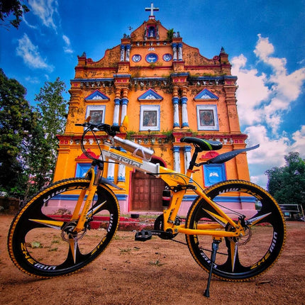 Amaze Kai Foldable Mountain Bike for Men, 21 Speed Gear, 3 Spoke, Double Disc Brake, Folding 