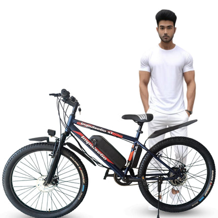ImpulseGo X1 Electric Cycle with 7.8Ah Removable Battery, Double Disc Brake, Front Suspension, 36V 250W BLDC Motor, 90% Assembled 
