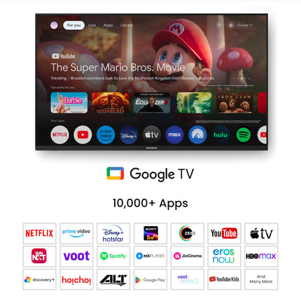 Aiwa 80 cm (32 inches) Google TV | HD Ready | Smart TV | LED Display | Built-in Apps | Magnifiq Series Bezel-Less | 1.5 GB RAM | Dolby Audio | Signature Sound | AS32HDX1-GTV 