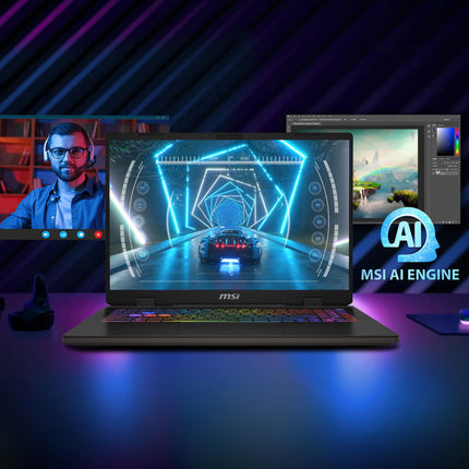 MSI Sword 16 HX, Intel 13th Gen. i9-13980HX, 41CM 16:10 FHD+ 144Hz Gaming Laptop(32GB/1TB NVMe SSD/Windows 11 Home/Office 2021/NVIDIA GeForce RTX 4060, GDDR6 8GB /Cosmos Gray/2.3Kg),13VFKG-652IN 