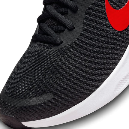 Nike Revolution 7-Black/University Red-White-Fb2207-003-6Uk - Mens, Running Shoes