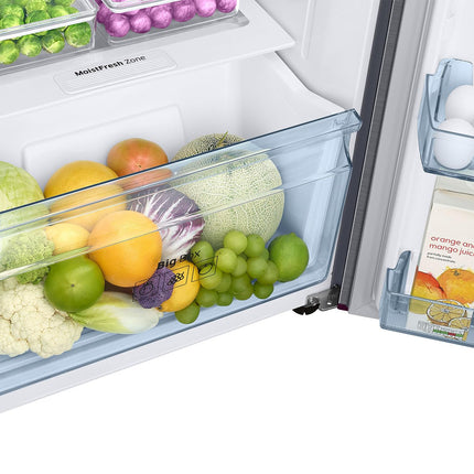 Samsung 236 L, 3 Star, Convertible, Digital Inverter with Display Frost Free Double Door Refrigerator (RT28C3733S8/HL, Silver, Elegant Inox) 