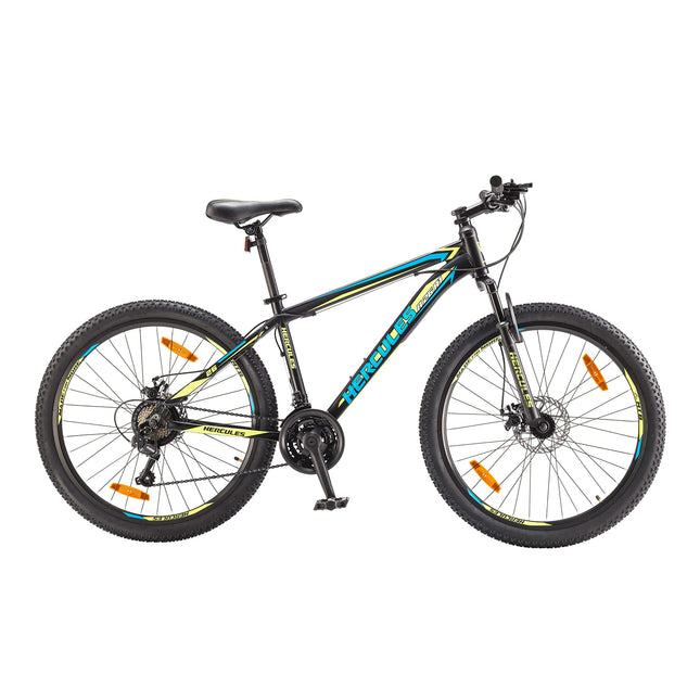 Hercules TOP GEAR-A26 R1 with Shimano Gears 26 T Mountain Cycle (21 Gear, Black)