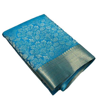 AYYAPPASILK Luxurious Brocade Semi Mysore Silk Saree Elegant Ethnic Wear with Blouse Piece Soft, Comfortable Fabric for Special Occasions 
