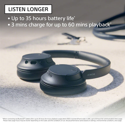 Sony WH-CH720N Noise Cancellation Wireless Bluetooth Over Ear Headphones with Mic, Up to 50Hrs Battery- White 