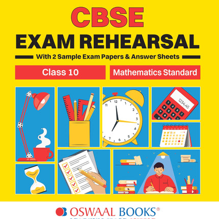 Oswaal CBSE Exam Rehearsal for Mathematics Standard Class X (For 2025 Exam) 