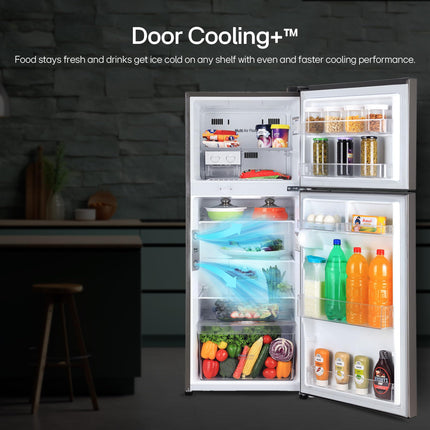 LG 242 L 2 Star Frost Free Smart Inverter Double Door Refrigerator ( GL-I292RPZY, Shiny Steel, Door Cooling +) 