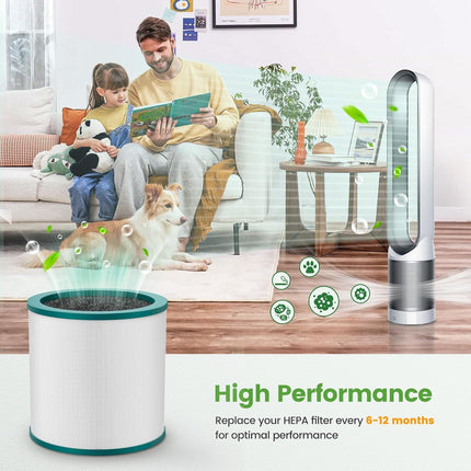 ILoveCleanAir Air Purifier Replacement Filter Compatible with Dyson Tower Purifier Pure Cool Link TP01, TP02, TP03, BP01, AM07, AM09, AM011 Compare to Part 968126-03 