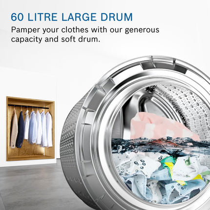 Bosch 10.5/6 KG Inverter Fully Automatic Front Load Washer Dryer with LED TOUCH DISPLAY (WNA2E4U1IN,Cast Iron Grey) 