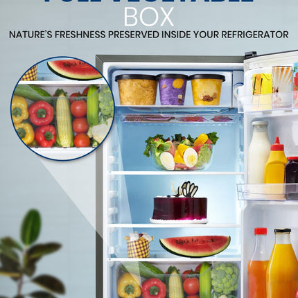 Lloyd 92 L Direct Cool Single Door 1 Star Refrigerator with Dedicated Freezer Section Big Bottle StorageFull Vegetable Box (Grey Metallic) 