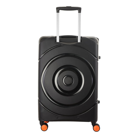 American Tourister Circurity+ 68 CM 8 Wheel with 3 Point TSA Lock Trolley Bag for Travel | Small Polypropelene Suitcase with TSA Lock, Double Wheels & Flexi Packing Straps for Men & Women - Black 