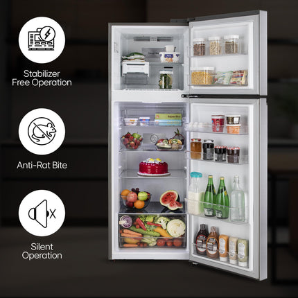 LG 322 L 3 Star Frost-Free Smart Inverter Double Door Refrigerator (GL-S342SDSX, Dazzle Steel, Convertible with Express Freeze) 
