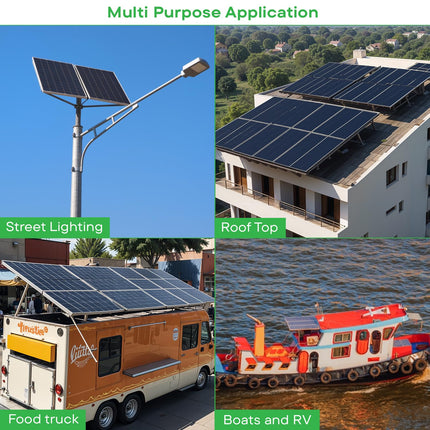 WAAREE II 120 Watt Solar Panel II Mono PERC Solar Panels II Modules II Use for Mobile Charging, Off Grid and on Grid System (120 Watt Pack of 2, 240 Watt) 
